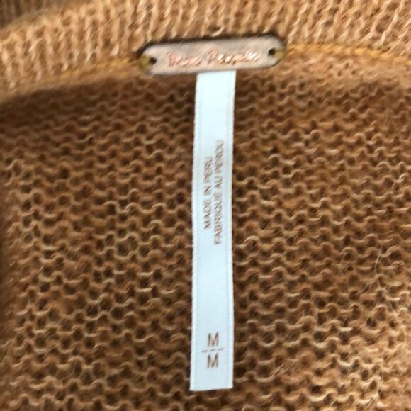 Free People Gossamer V-Neck Sweater Sz Med - Picture 10 of 11